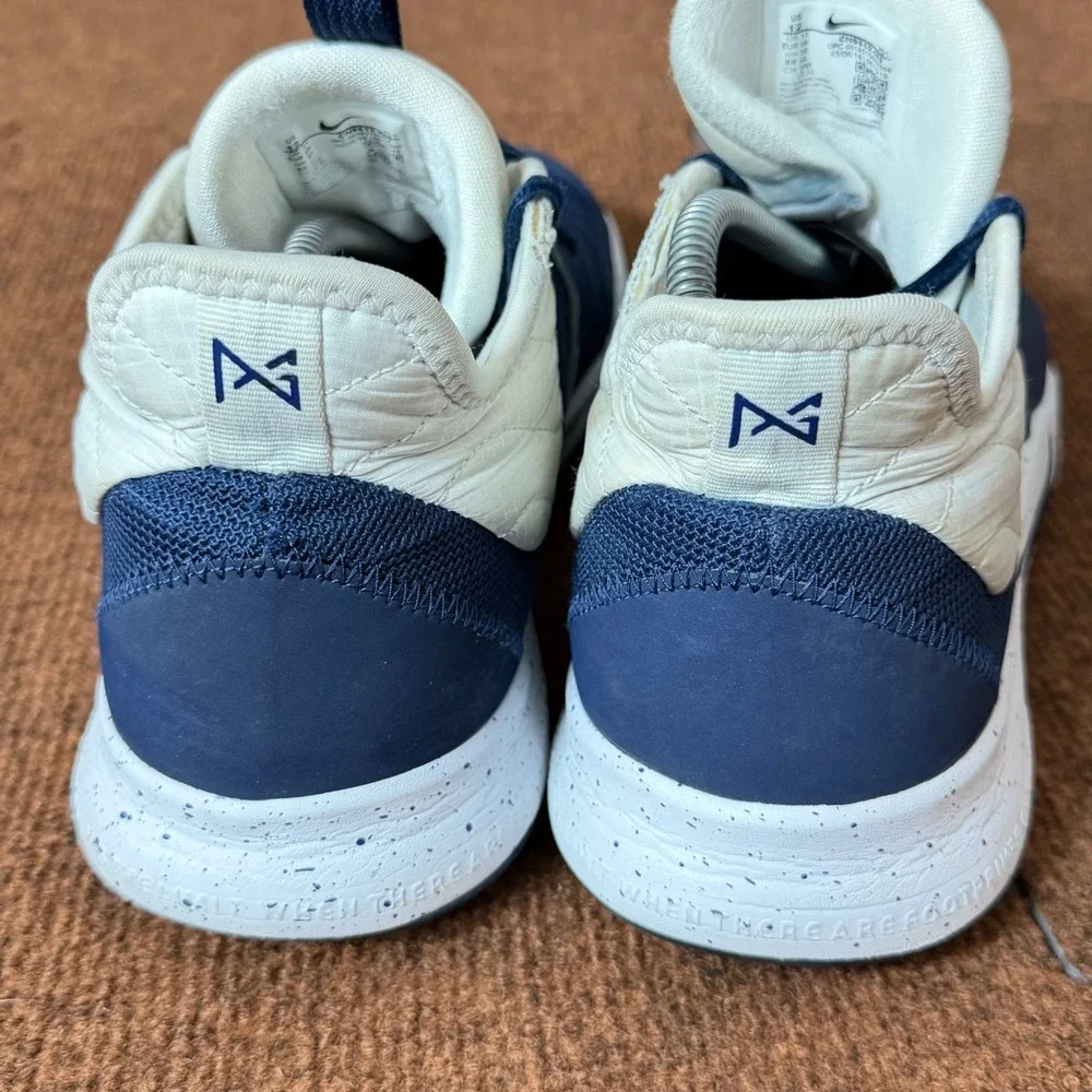 Nike PG‎ 4 Paul George Navy Blue White Basketball Shoes Mens 12 CN9512-402